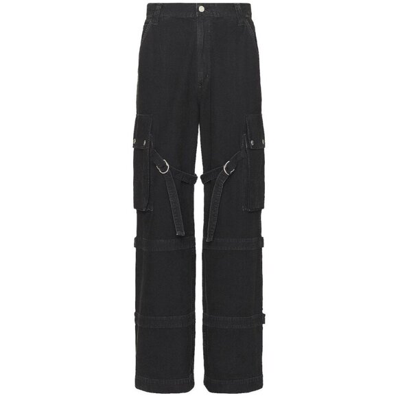 AGOLDE Elliot Denim Pants in Oil 31 New Mens Baggy Cargo Jeans - Picture 3 of 15